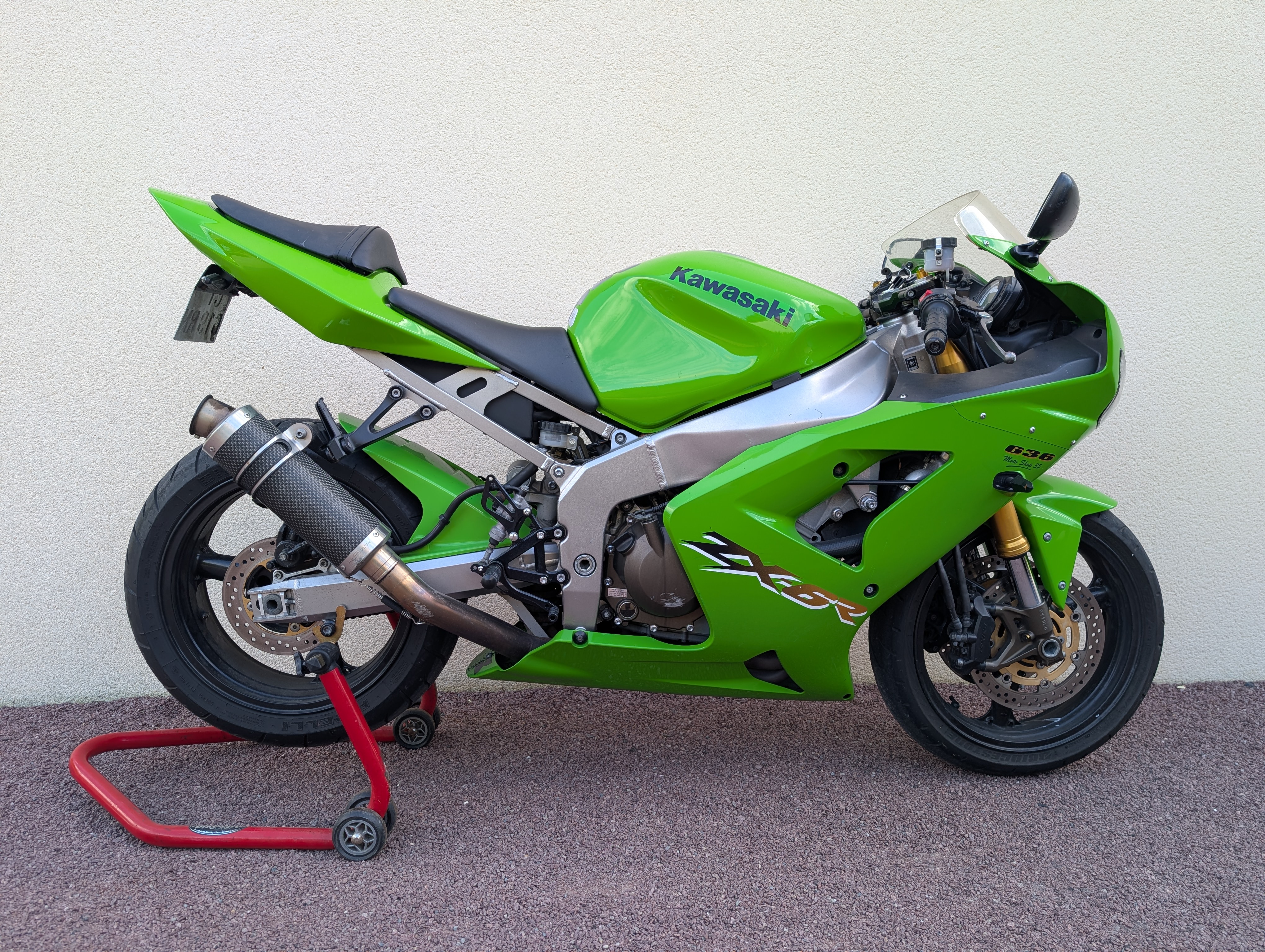 オートバイ後部助手席ピリオン Kawasaki Ninja ZX6R ZX636 2003-2004